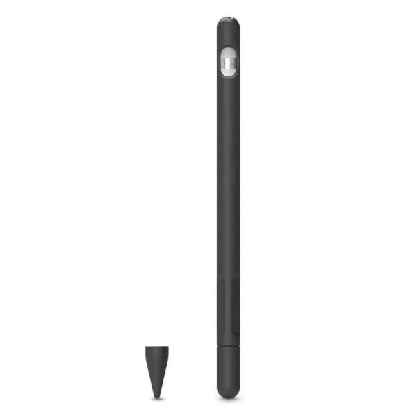 Apple Pencil 1 Fleksibelt Silikone Cover - Sort