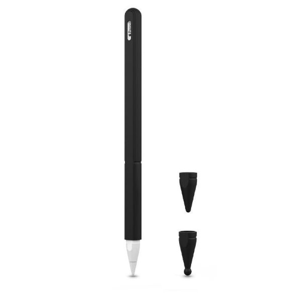 Apple Pencil 2 Fleksibelt Silikone Cover - Sort