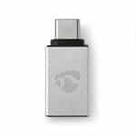 USB-adapter | USB 3.1 | USB Type-C Han | USB-A Hun | 5 Gbps | Nikkelplateret | Sølv | Cover Window Box