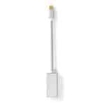 USB-adapter | USB 3.2 Gen 1 | USB-C han | Mini DisplayPort | 5 Gbps | 0.20 m | Runde | Guldplateret | Flettet / Nylon | Sølv | Cover Window Box