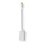 USB-adapter | USB 3.2 Gen 1 | USB Type-C Han | HDMI Hun | 0.20 m | Runde | Guldplateret | Flettet / Nylon | Sølv | Cover Window Box