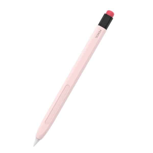 Apple Pencil 1 Gen. Fleksibelt Silikone Blyant Cover - Lyserød