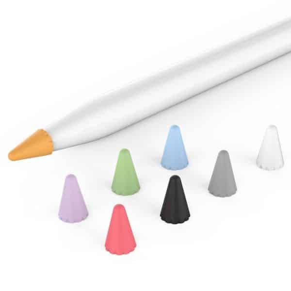 Apple Pencil 1 & 2. Gen Pen Tip Cover 8 Stk. i Flere Farver