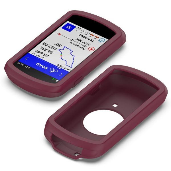 Garmin Edge 1040 Blødt Silikone Cover - Rød